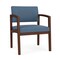 Lesro Lenox Wood Wide Guest Chair Wood Frame, Walnut, MD Titan Upholstery LW1201 - alternate 1